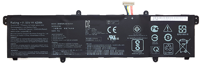 Erstatte BÃ¦rbar Batteri ASUS  til C31N1911 