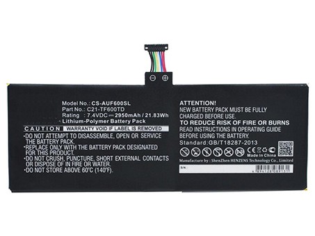 Erstatte Bærbart Batteri ASUS  til C21-TF600TD 