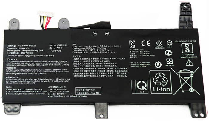 Erstatte BÃ¦rbar Batteri ASUS  til ROG-Strix-G512L 